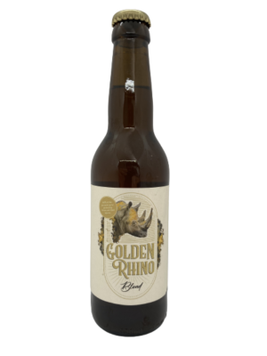 Speciaalbier Golden Rhino Blond van Dorpsbrouwerij Uzzewuzze blond bier