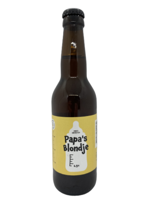 Speciaalbier papa's blondje van brouwerij papa's aan de fles Blond bier