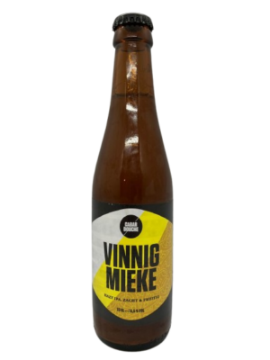 Speciaalbier Vinnig Mieke van Brouwerij Cabardouche. Belgisch ipa bier van 6.5%. Bierprofiel: fris, klein bittertje, citrus en fruitig. Biermunitie, speciaalbier, Hoogkarspel.