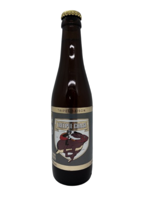 Ontdek Treeple Chase van Brouwcompagnie Rolling Hills. Belgisch tripel bier van 8,5%. Fruitig, kruidig, vol van smaak, zacht en een klein bittertje.