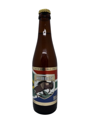 Ontdek Wildebeest van Brouwcompagnie Rolling Hills. Belgisch New England IPA bier van 6%. Tropisch en citrus fruit, smaakvol, zacht en een klein bittertje.